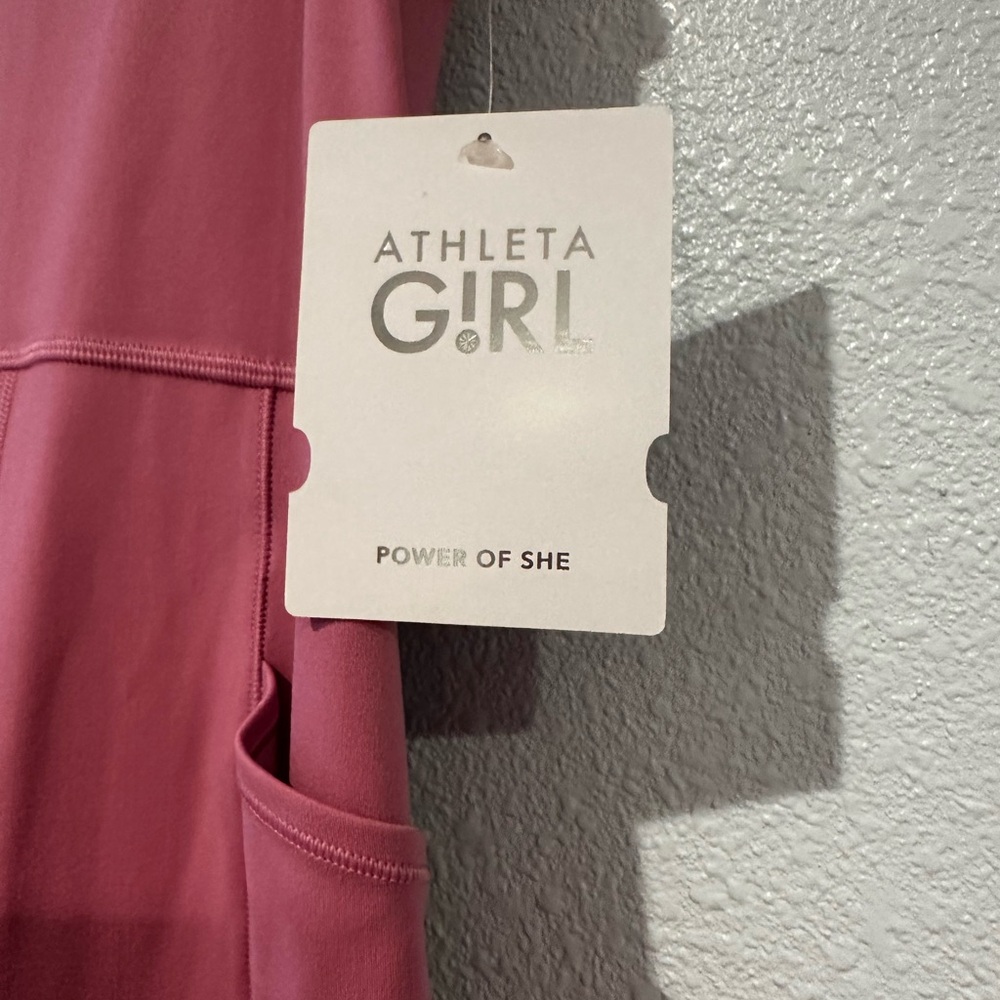 Athleta Girls Pink Sleeveless Jumpsuit Romper - Picture 3 of 6